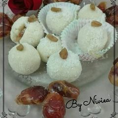 Coconut Khajoor Laddo A picture of Coconut Khajoor Laddo.