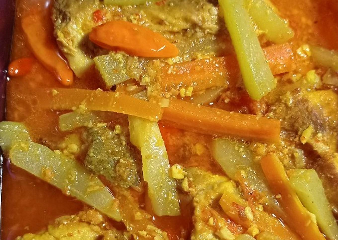 Ikan manggali kuah kuning