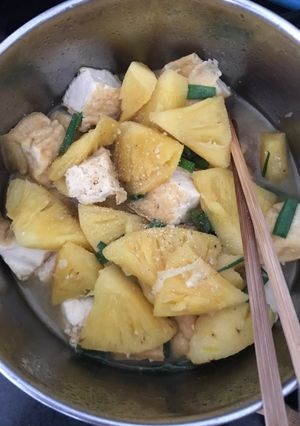 Hình của món Đậu hủ kho thơm.