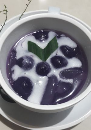 Foto resep Bubur candil ubi ungu