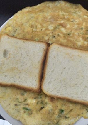 अंडा पातीचा कांदा ऑमलेट (kanda omlette recipe in marathi) रेसिपी चे मुख्य फोटो 