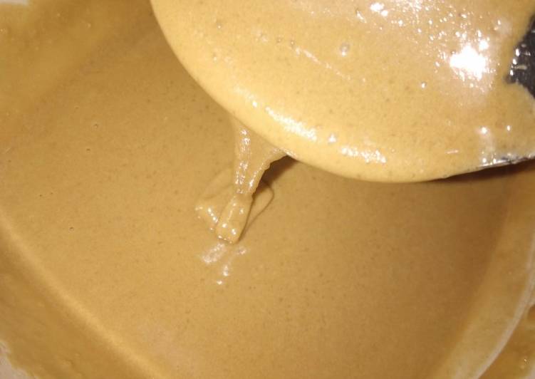 Bagaimana Menyiapkan Glaze donat homemade cappucino, Enak Banget