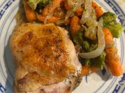 A picture of leftover mix vegetable