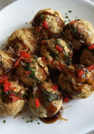 A picture of Takoyaki.