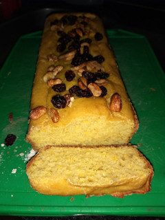 Una foto de Budín de naranja con frutos secos. fitness