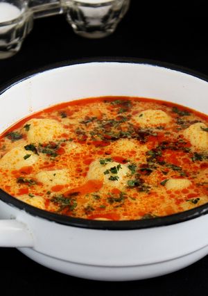 Tejfölös krumpligombóc leves recept fotója