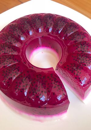 Foto resep Puding Buah Naga
