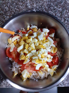 Una foto de Ensalada rápido y con pocos ingredientes sencilla y rica