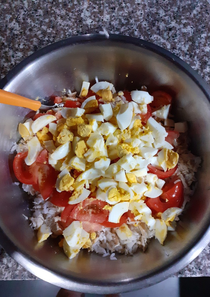 Una foto de Ensalada rápido y con pocos ingredientes sencilla y rica