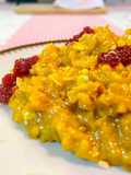 Risotto ai fichi e ciliegie con tomino