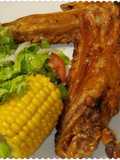 Air fried baby Turkey Wings