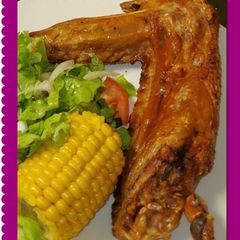 Air fried baby Turkey Wings A picture of Air fried baby Turkey Wings.