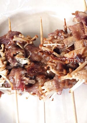 Foto resep Beef enoki teriyaki
