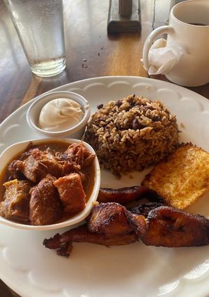 Una foto de Gallo pinto