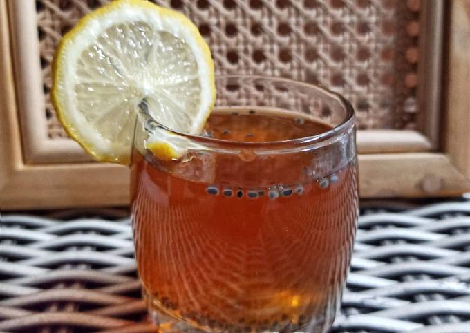 Langkah Mudah untuk Menyiapkan 312. Lemon Tea Selasih yang Sempurna