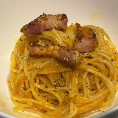 A picture of One Pot carbonara spaghetti.