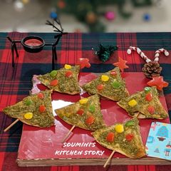 A picture of Christmas Tree Fajita.