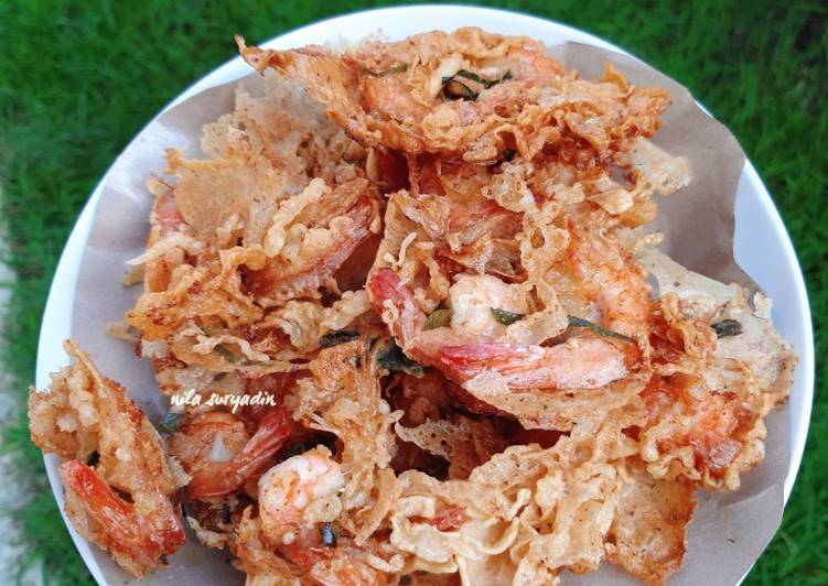 Resep peyek udang