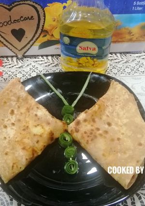A picture of Crispy Aloo Paratha Recipe 😋.