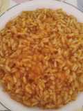 Risotto con crema di brodo vegetale