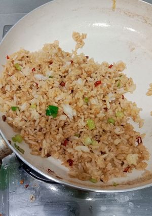 Foto resep Nasi goreng daun bawang
