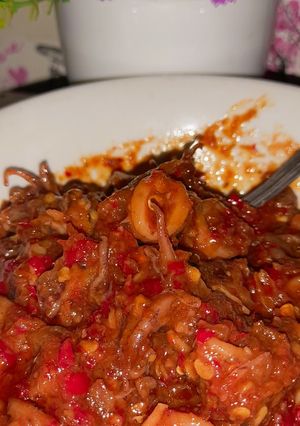 Foto resep 16. Sambal cumi pedas manis