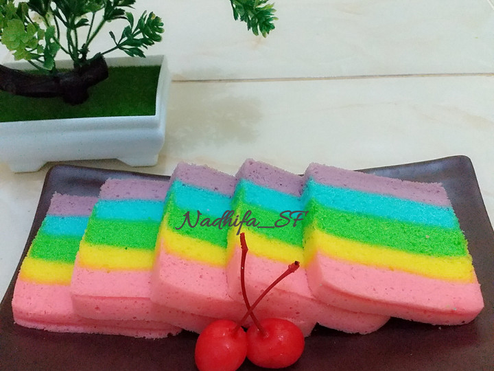  Resep buat Rainbow Cake Putih Telur yang lezat