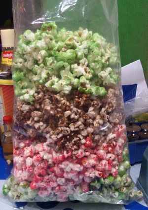 Foto resep Popcorn manis warna warni