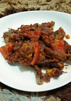 Foto resep Cumi Asin Peda Cabe Merah