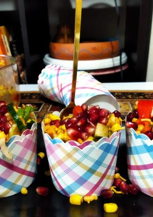 A picture of Corn chaat.