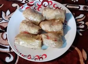 O poză a rețetei Sarmale cu ciuperci și cu păsat.