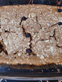 Una foto de Torta integral de avena