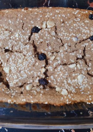 Una foto de Torta integral de avena