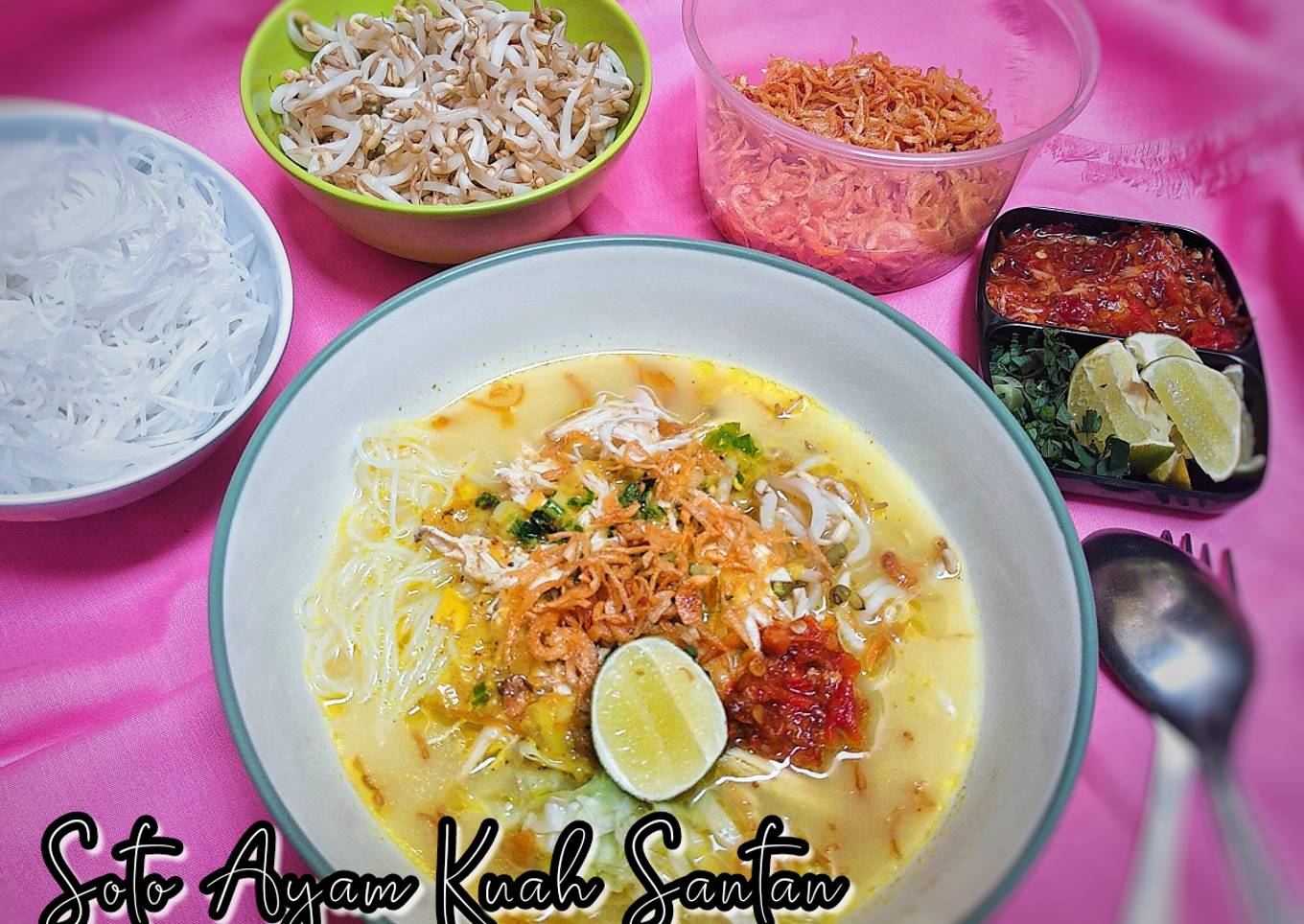 Soto ayam kuah santan