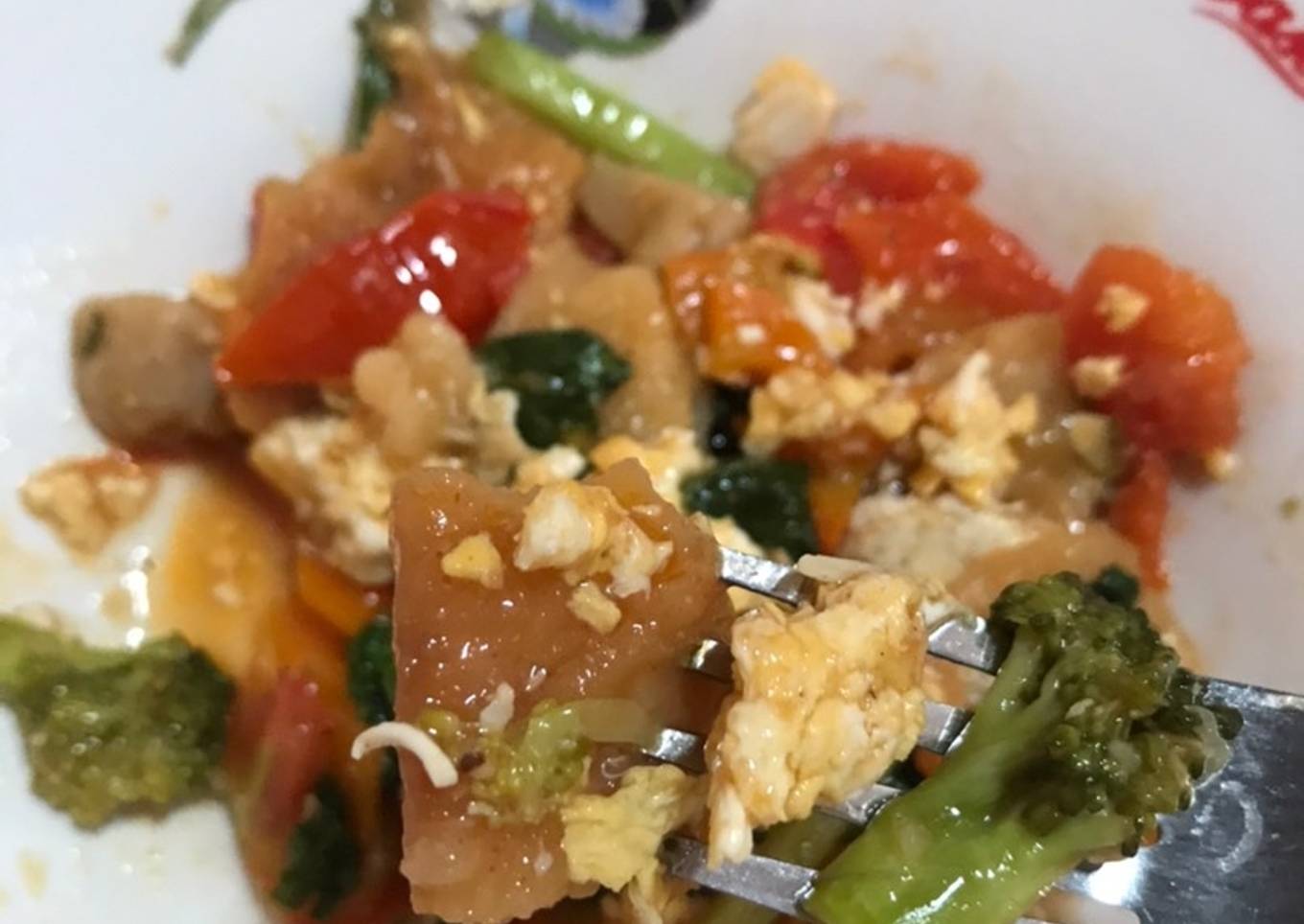 Capcay goreng nyemek