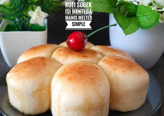 Resep Roti Sobek isi Mentega Manis Melted Simple Anti Gagal