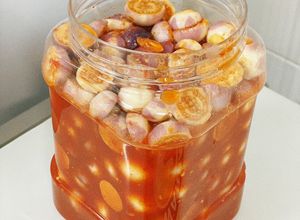 Hình của món Cà pháo muối chua ngọt sốt thái.