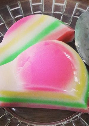 Foto resep Agar agar lapis pelangi