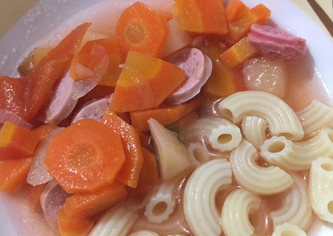 Sop Sosis Makaroni