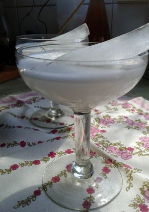 Una foto de Batido lácteo de melón