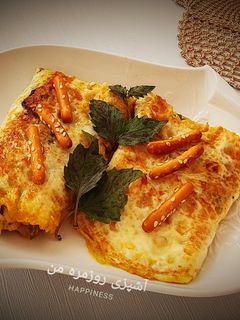 عکسی از دستور املت سفیده تخم مرغ