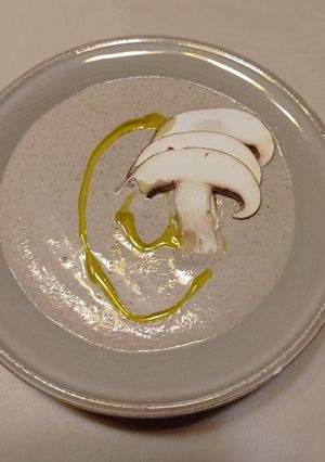 A picture of Mushroom and Chestnut Cream Soup.