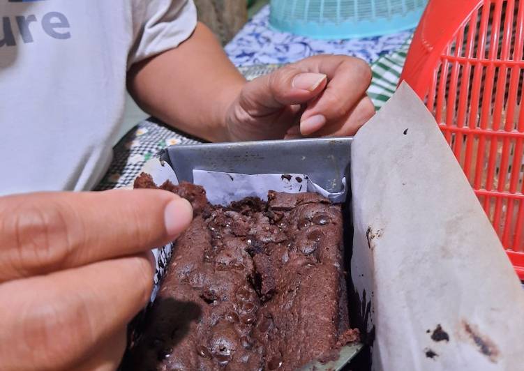 Fudgy Brownie birthdaycake homemade