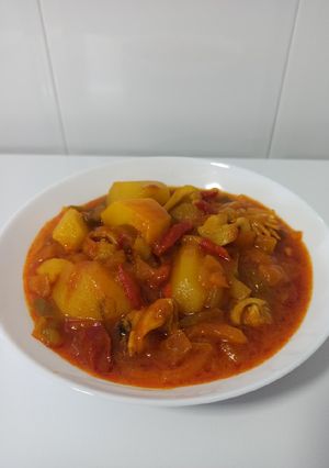 Una foto de Chocos con patata