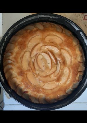 صورة لوصفة كيك التفاح (طورطة بالتفاح)