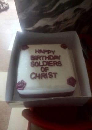 A picture of Light fruit Cake baked in Simple Madeira &Mable Cake.2in1#fluffy.