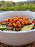 Bol de garbanzos rojos
