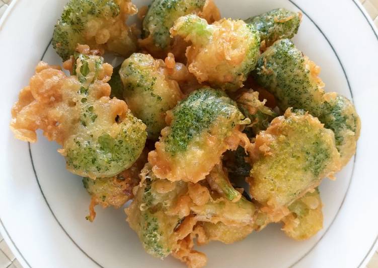 Proses meracik Brokoli goreng tepung Lezat