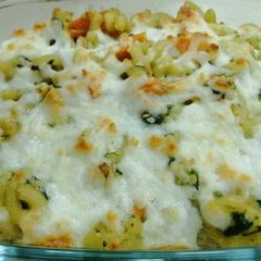 Baked Macaroni with Spinach A picture of Baked Macaroni with Spinach.