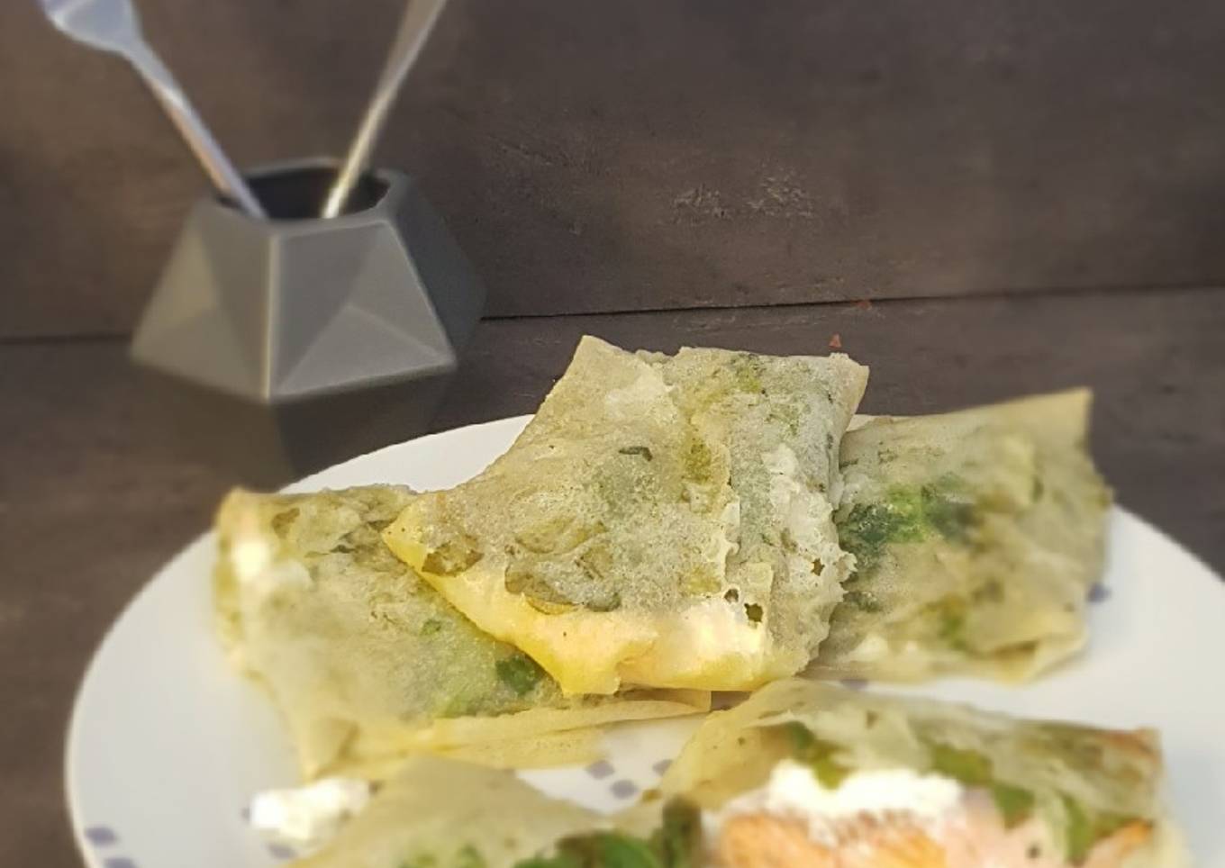 °bricks de saumon, epinards et chèvre°